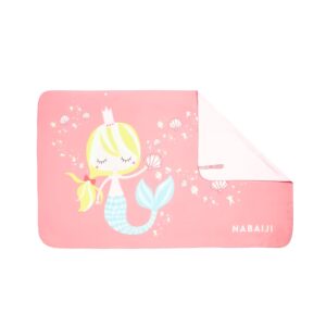 ผ้าขนหนูไมโครไฟเบอร์ที่มีกระดุมแป๊กรุ่นกะทัดรัดสำหรับการว่ายน้ำขนาด L 80 x 130 ซม. (พิมพ์ลาย)