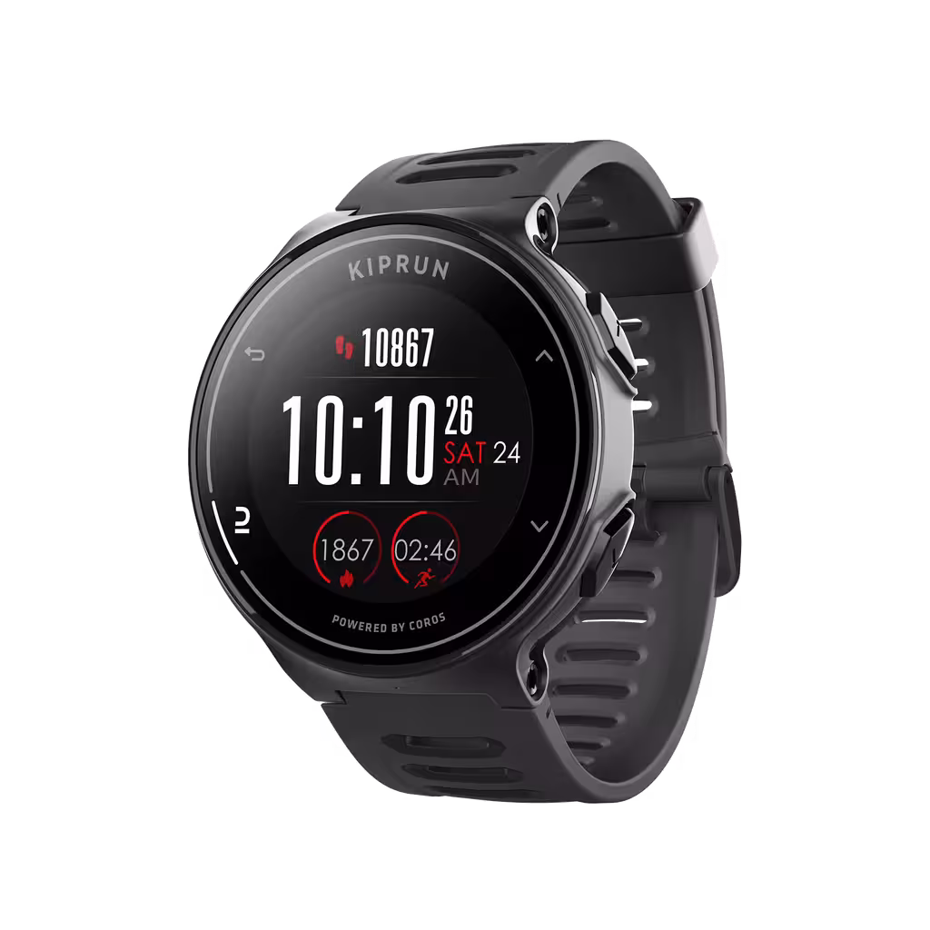สมาร์ทวอทช์พร้อม GPS รุ่น KIPRUN 500 โดย COROS (สีดำ)