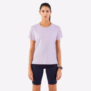 เสื้อยืดใส่วิ่งระบายอากาศได้ดีสำหรับผู้หญิงรุ่น Kiprun Run 500 Dry (สีม่วง Mauve)