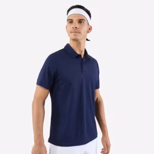 เสื้อโปโลใส่เล่นเทนนิสรุ่น Dry 100 (สีกรมท่า)